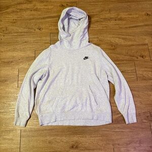 Nike Light Gray Pullover Hoodie